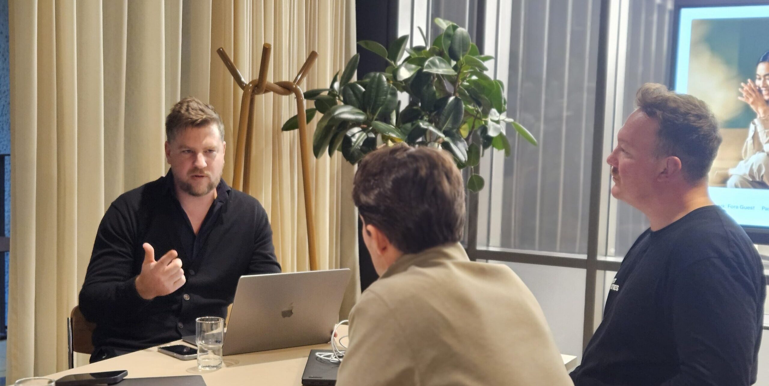 Alex in meeting